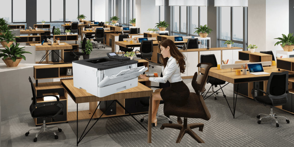 Máy in canon 233dw tại văn phòng